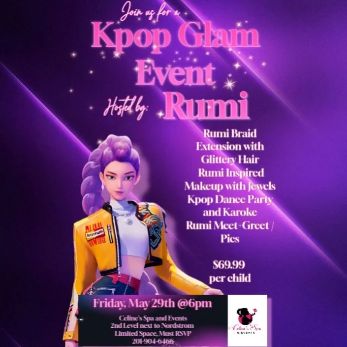 Get ready for K-pop with RUMI braids!!!! Limited space available, call 201-904-6466 to RSVP !! You won&rsquo;t wanna miss this !!!