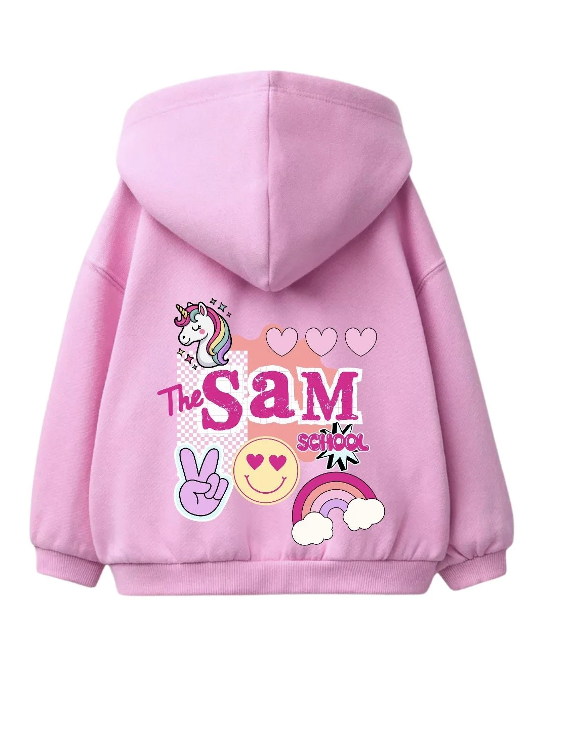 Pink Toddler Zip Up Sweatshirt