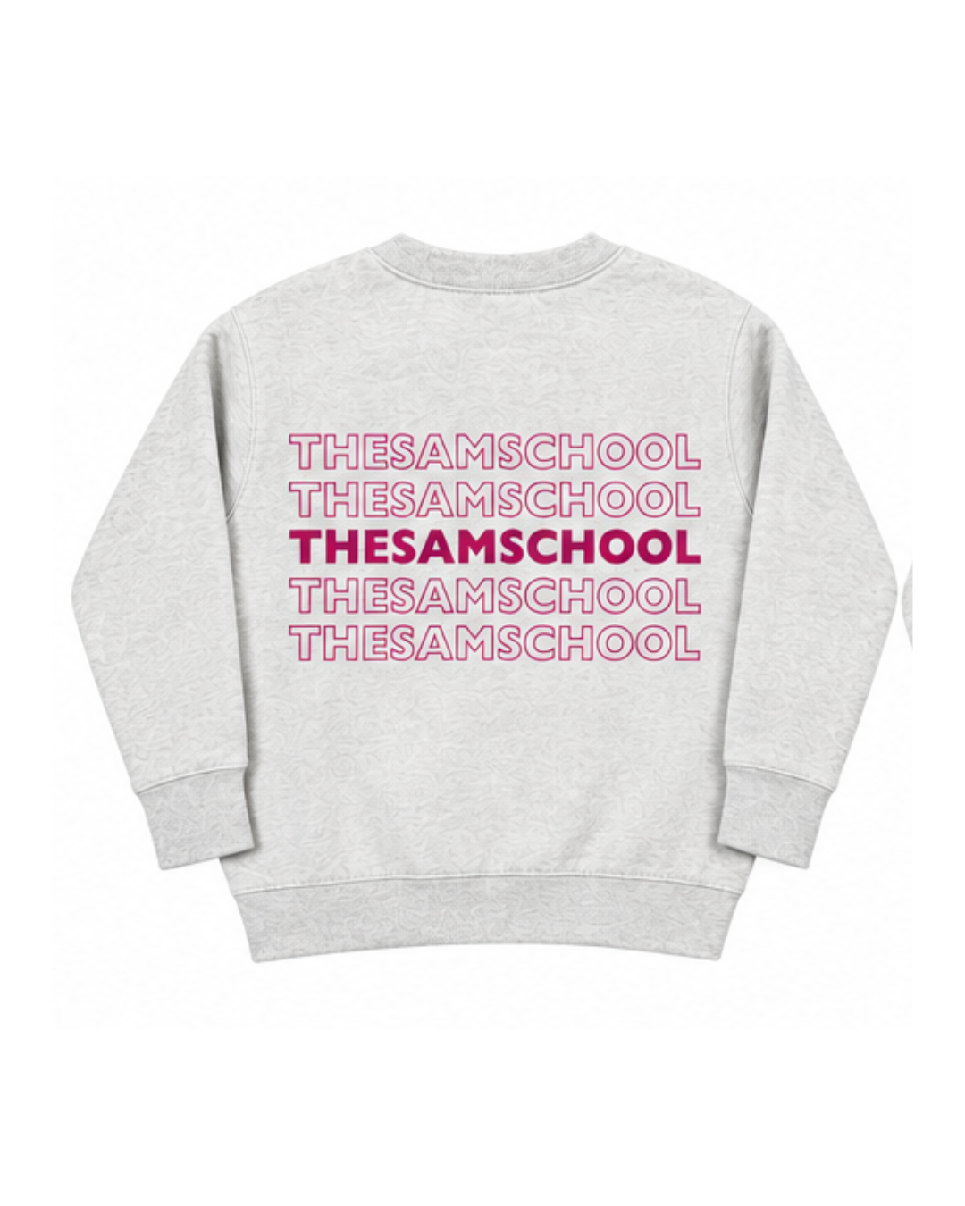 Children's Gray/Pink Crewneck