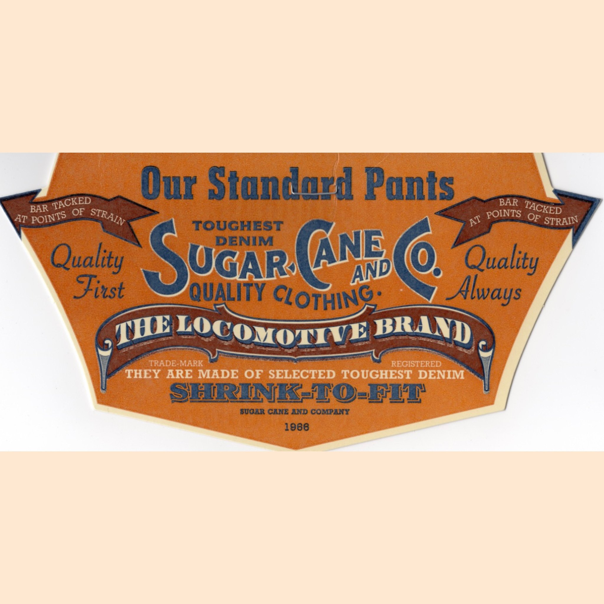 Sugar Cane Denim Tag