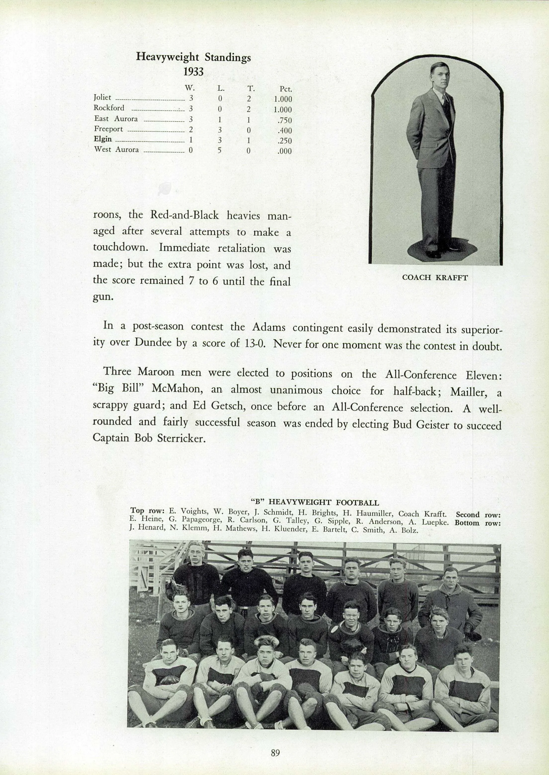Uncle Gus Football Yearbook Photo