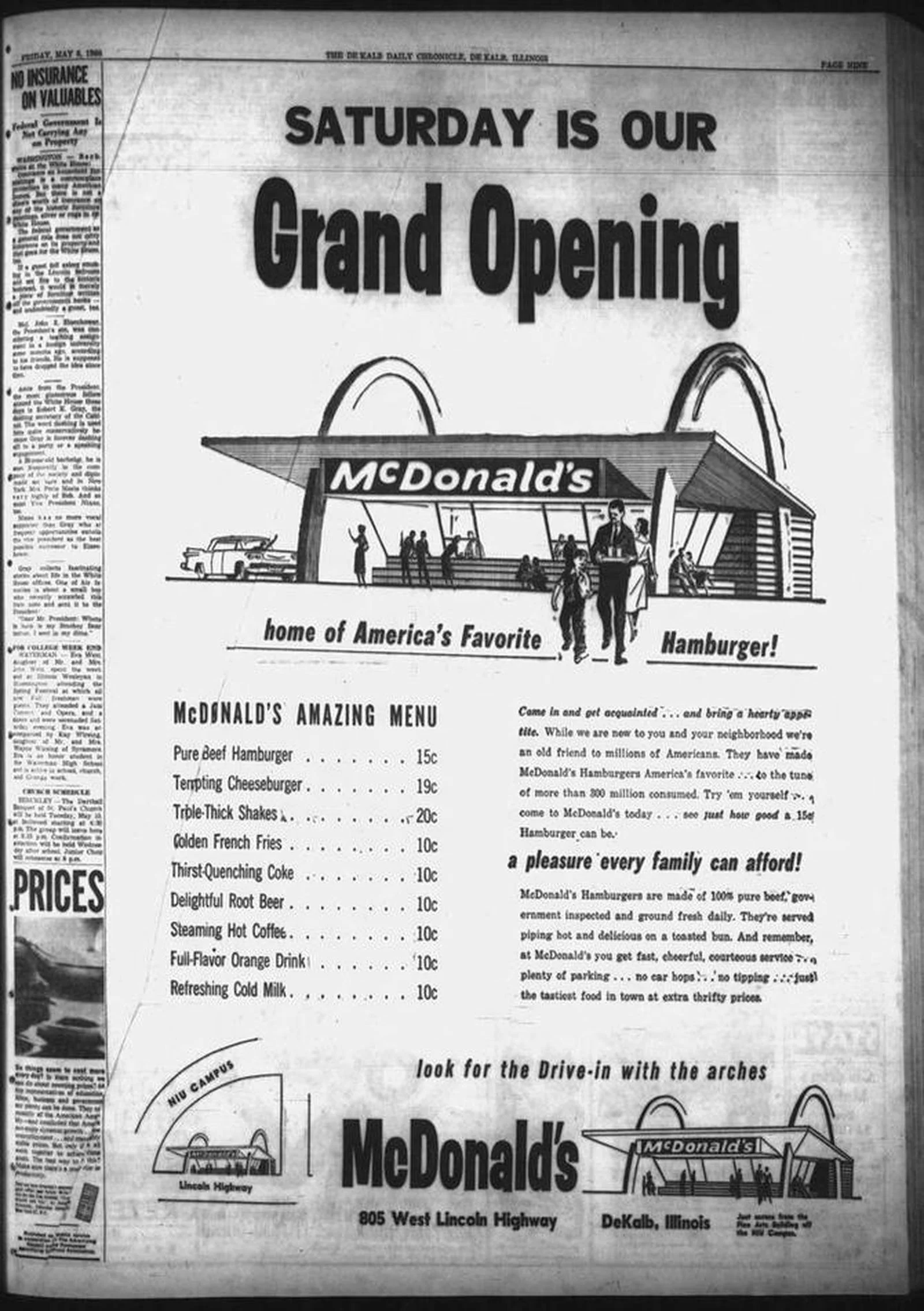 McDonald's Grand Opening Advertisement