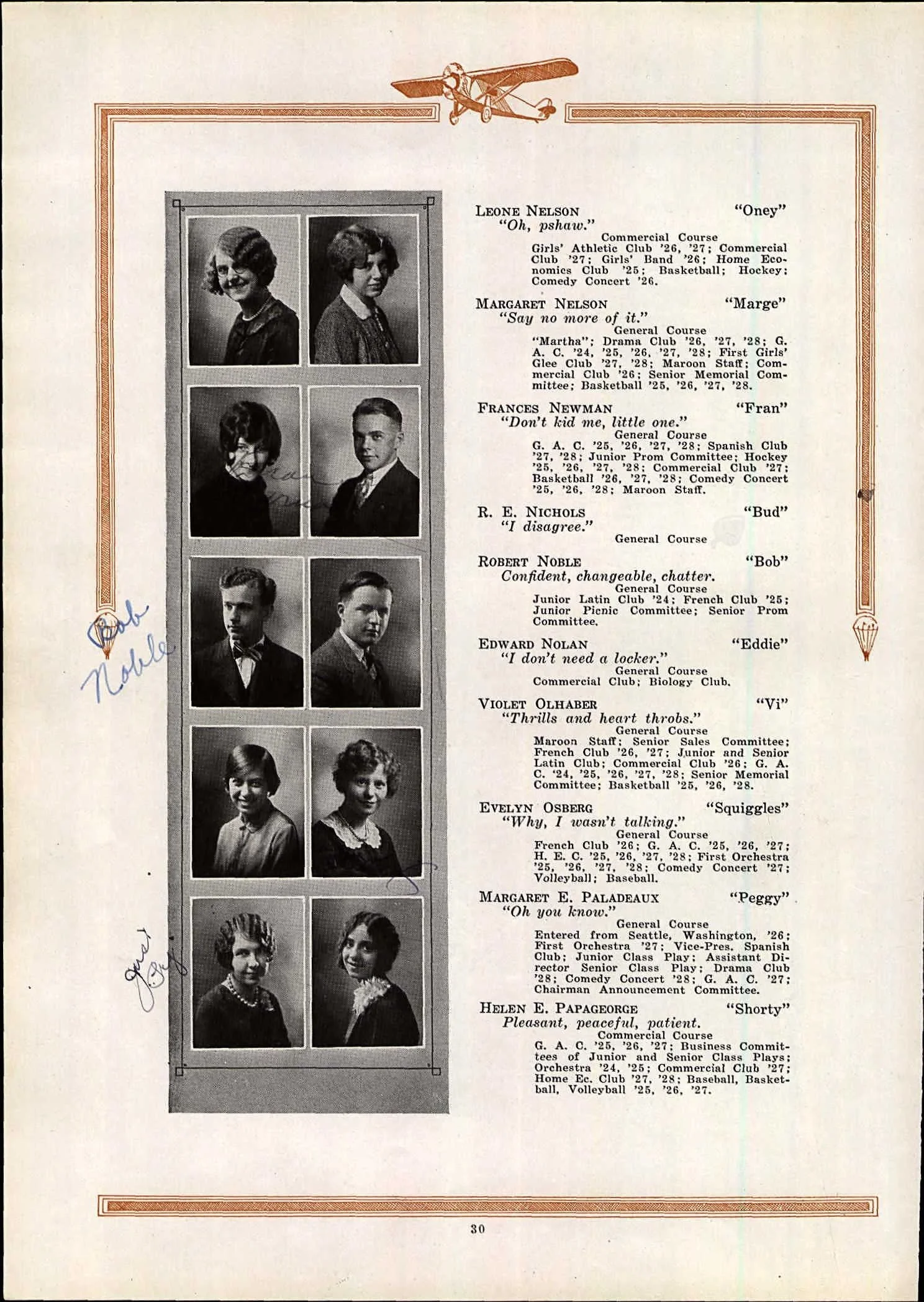 Helen Papageorge Yearbook Photo