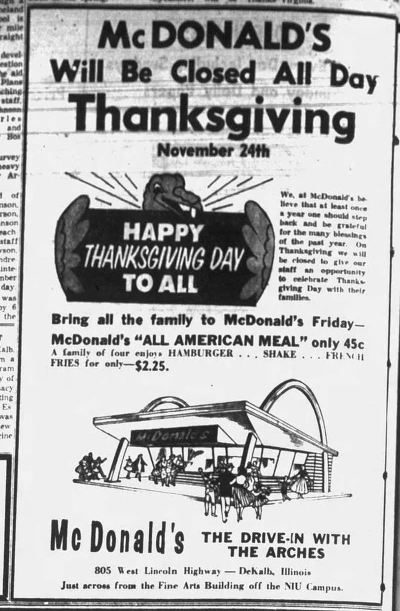 McDonald's Thanksgiving Advertisement