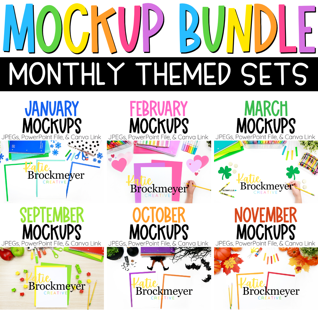 Seasonal and Holiday Mockups Bundle for TPT sellers