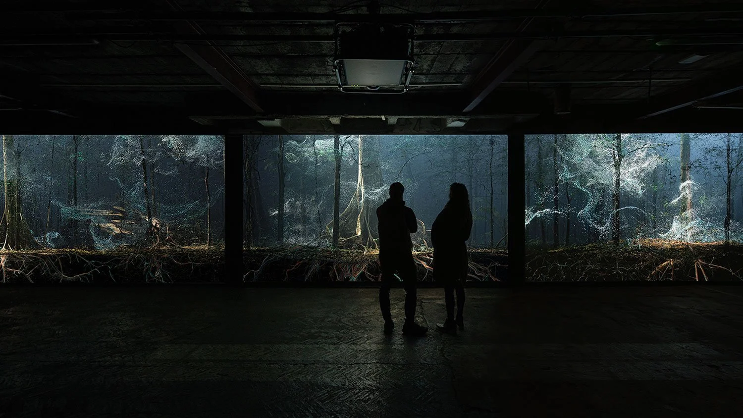 Marshmallow Laser Feast, Breathing with the Forest, 2024, photo by Sandra Ciampone