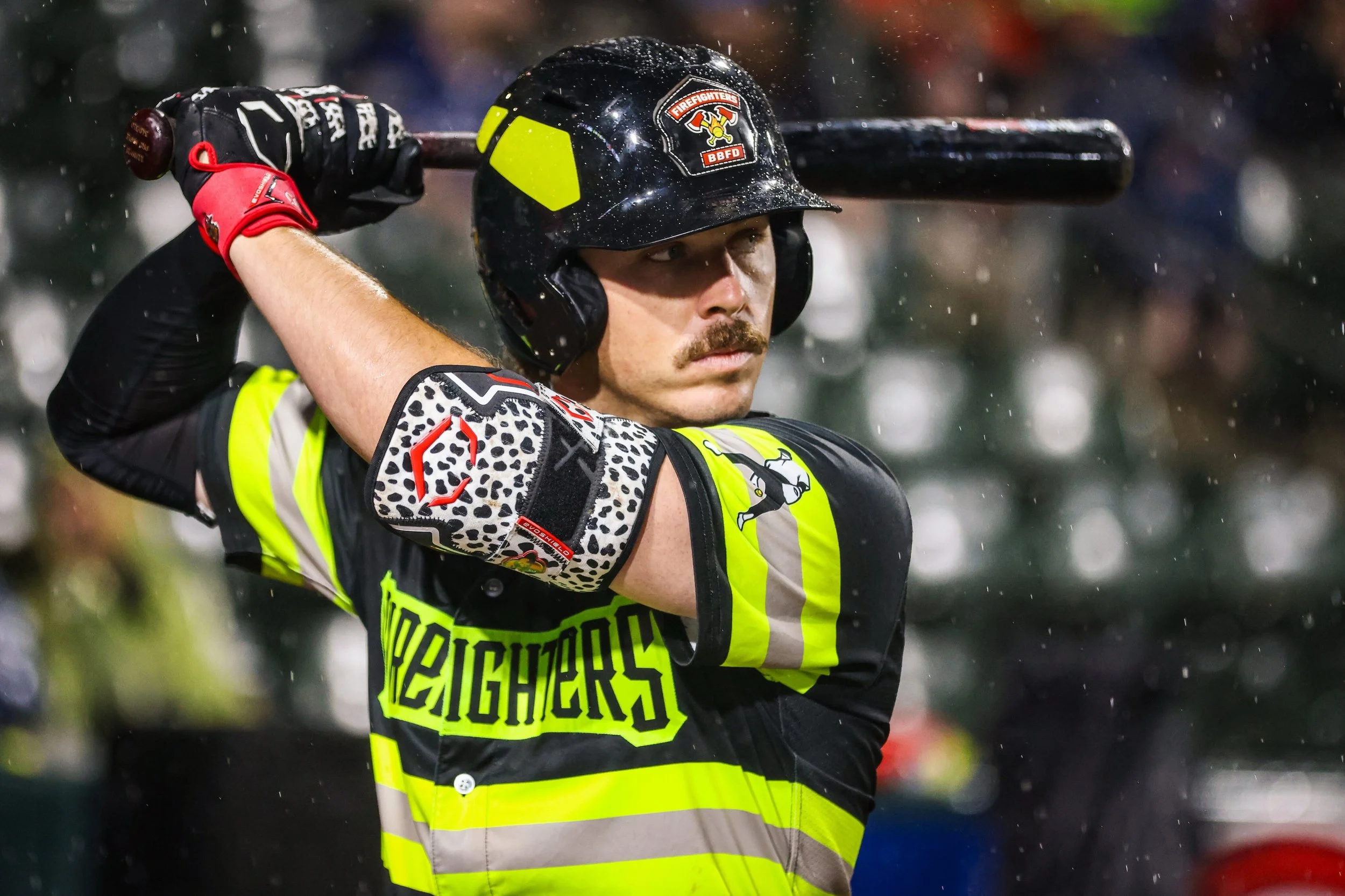 Player jerseys are available through the end of the week! Grab it now if you&rsquo;d like to get a Jones 4 Firefighter jersey 🚒 

*mustache not included* 
#bananaball #baseball #ej