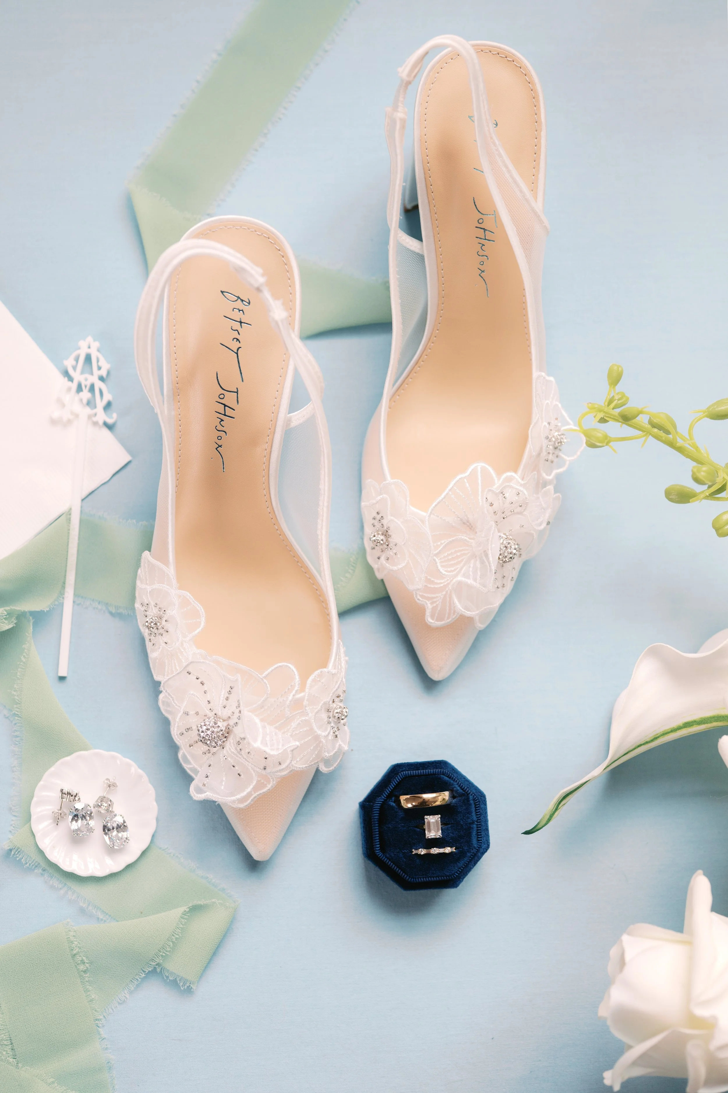 wedding flat lay Landon estate