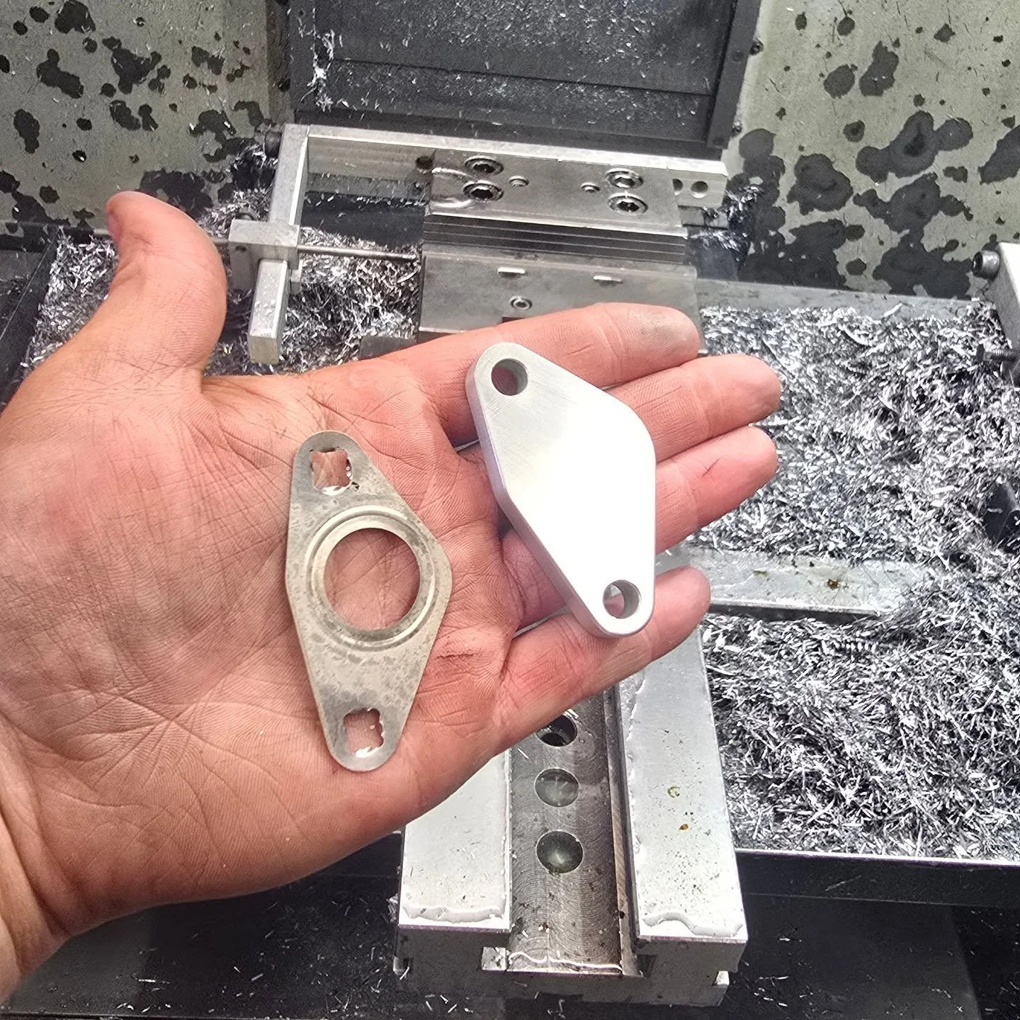 Little blocking plate coming off the machine today. Big or small we build them all.