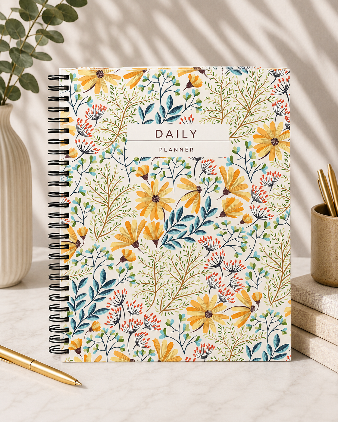 Golden Meadow Daily Planner 8.5x11