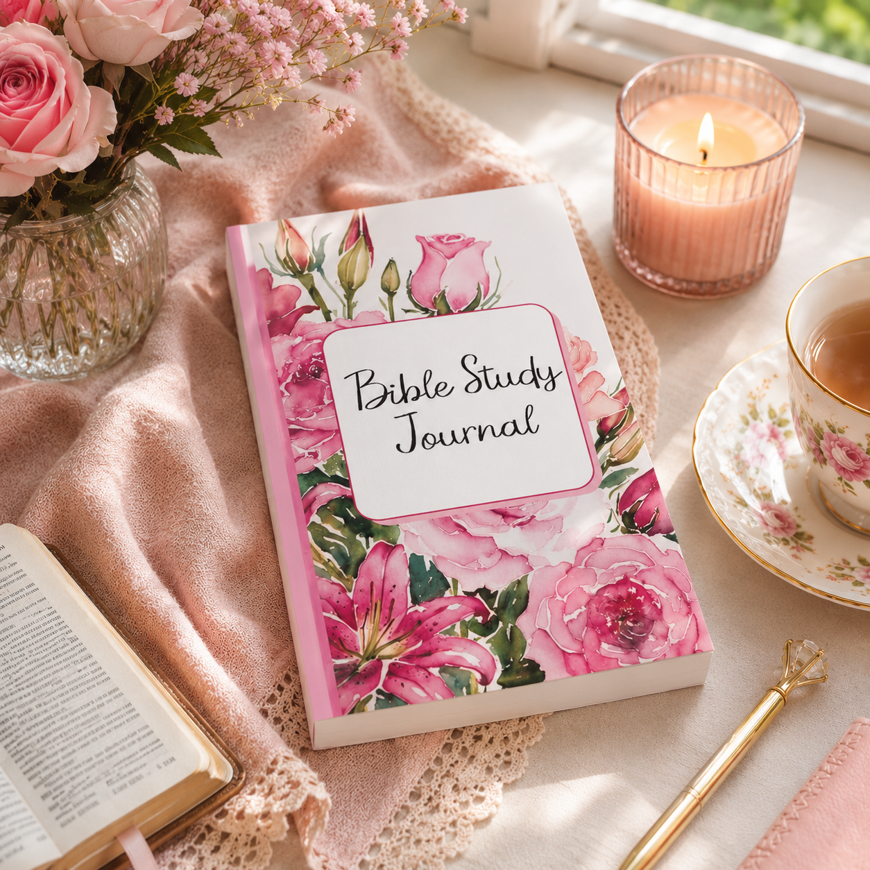 Bible Study Journal: Perfect for those seeking to study from cover to cover