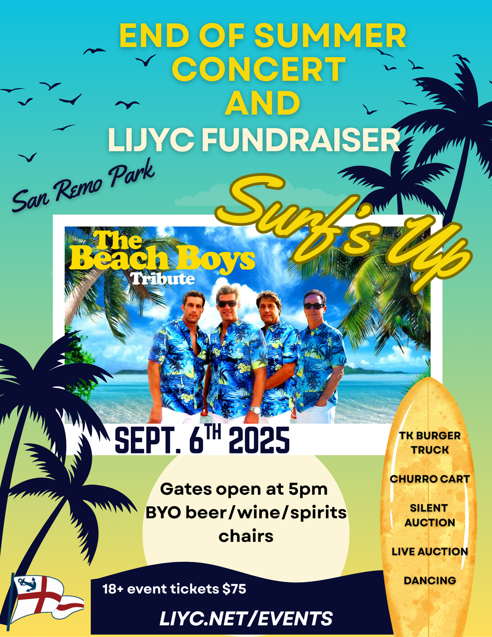 End of Summer Concert & LIJYC Fundraiser — Lido Isle Yacht Club