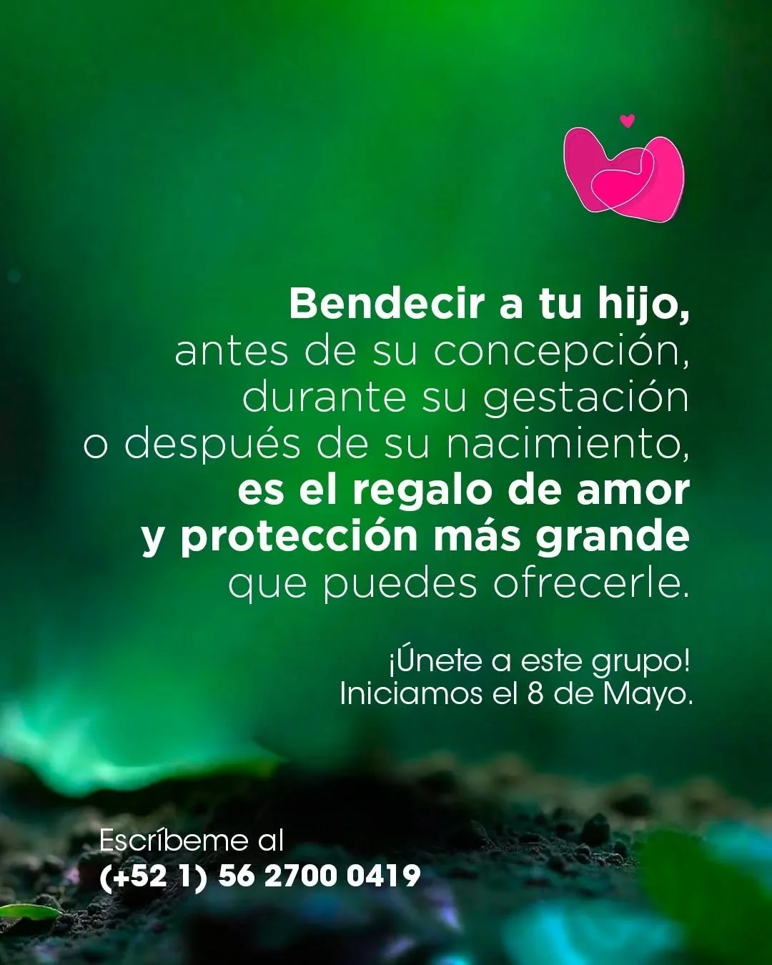 ✨ Bendice a tu hijo con amor y consciencia ✨

Ya sea que est&eacute;s en b&uacute;squeda de concebir, est&eacute;s gestando o tu hijo ya haya nacido, esta pr&aacute;ctica es un regalo profundo de amor y protecci&oacute;n para su alma 💫

Te invito a 