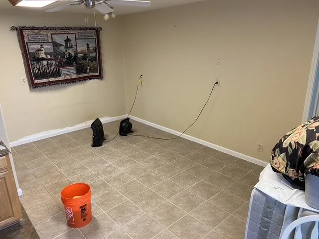 Tile floor by Lehman Construction in Roseburg, Oregon.