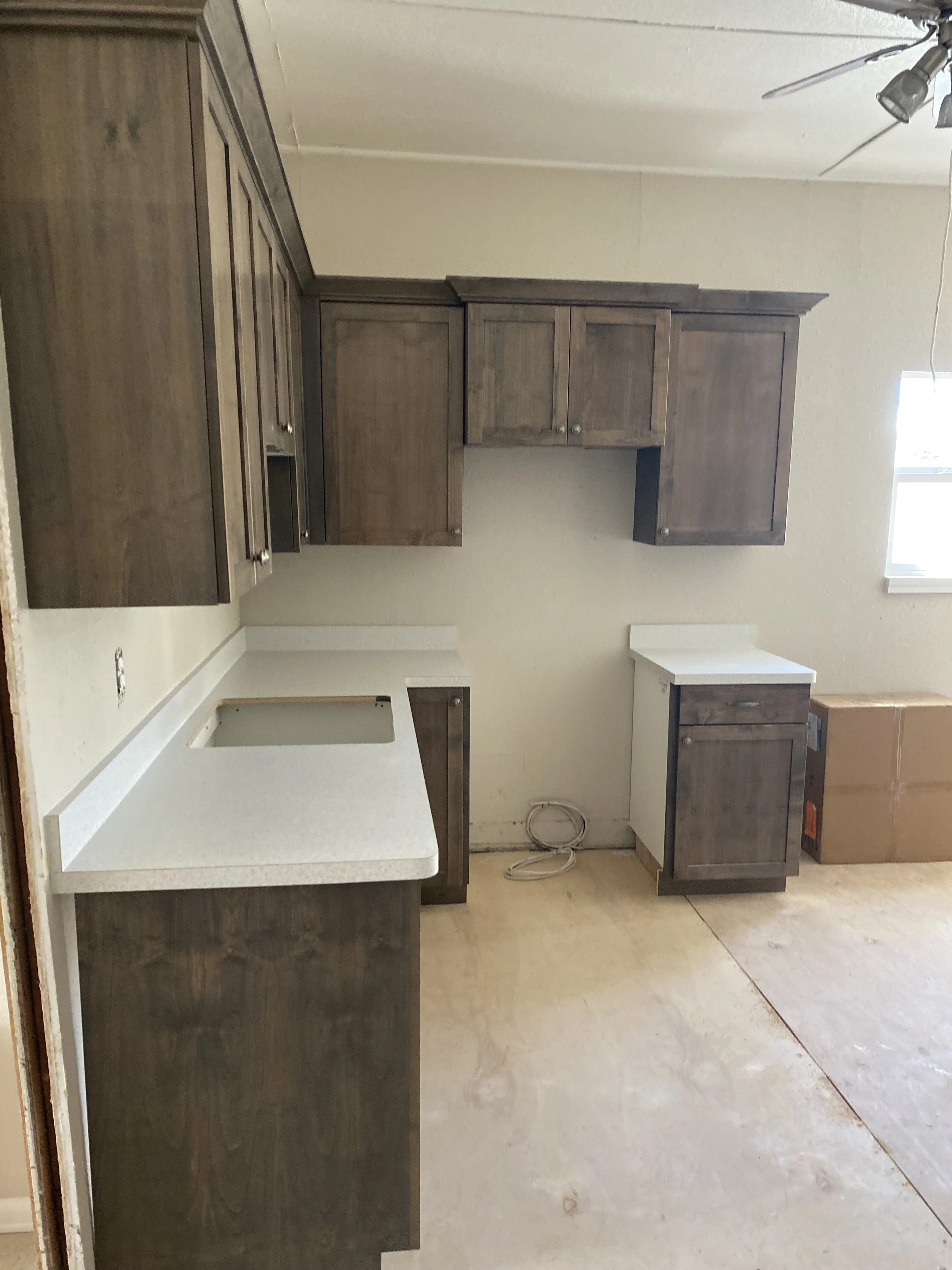 Installed Cabinets by Lehman Construction in Roseburg, Oregon.
