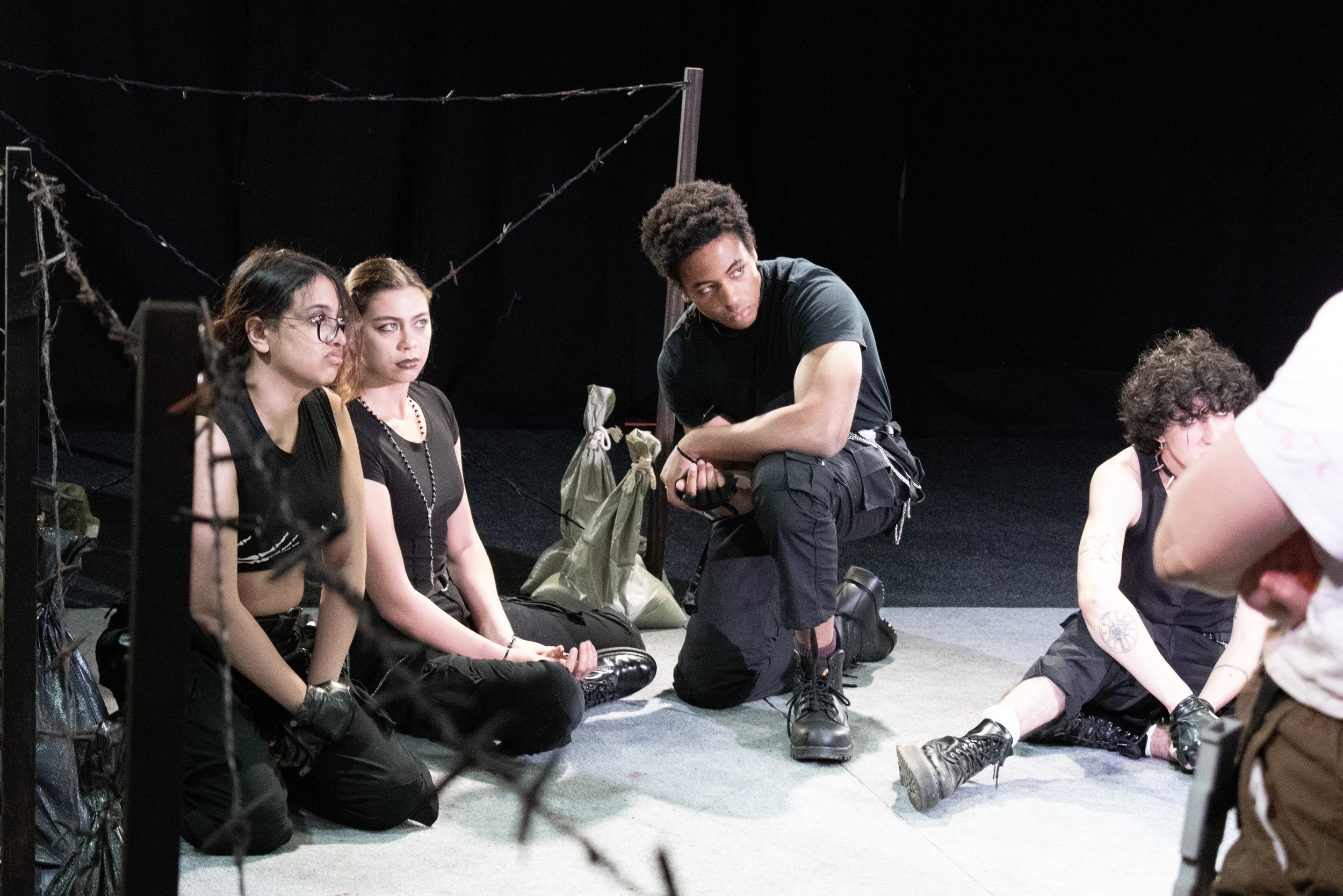 Jeremy Dukes (2024): Katie Dimock as Tamora, Iyanu Olukotun as Aaron, Riley Plaut-Deweese as Chiron, and Dia Bhojwani as Demetrius
