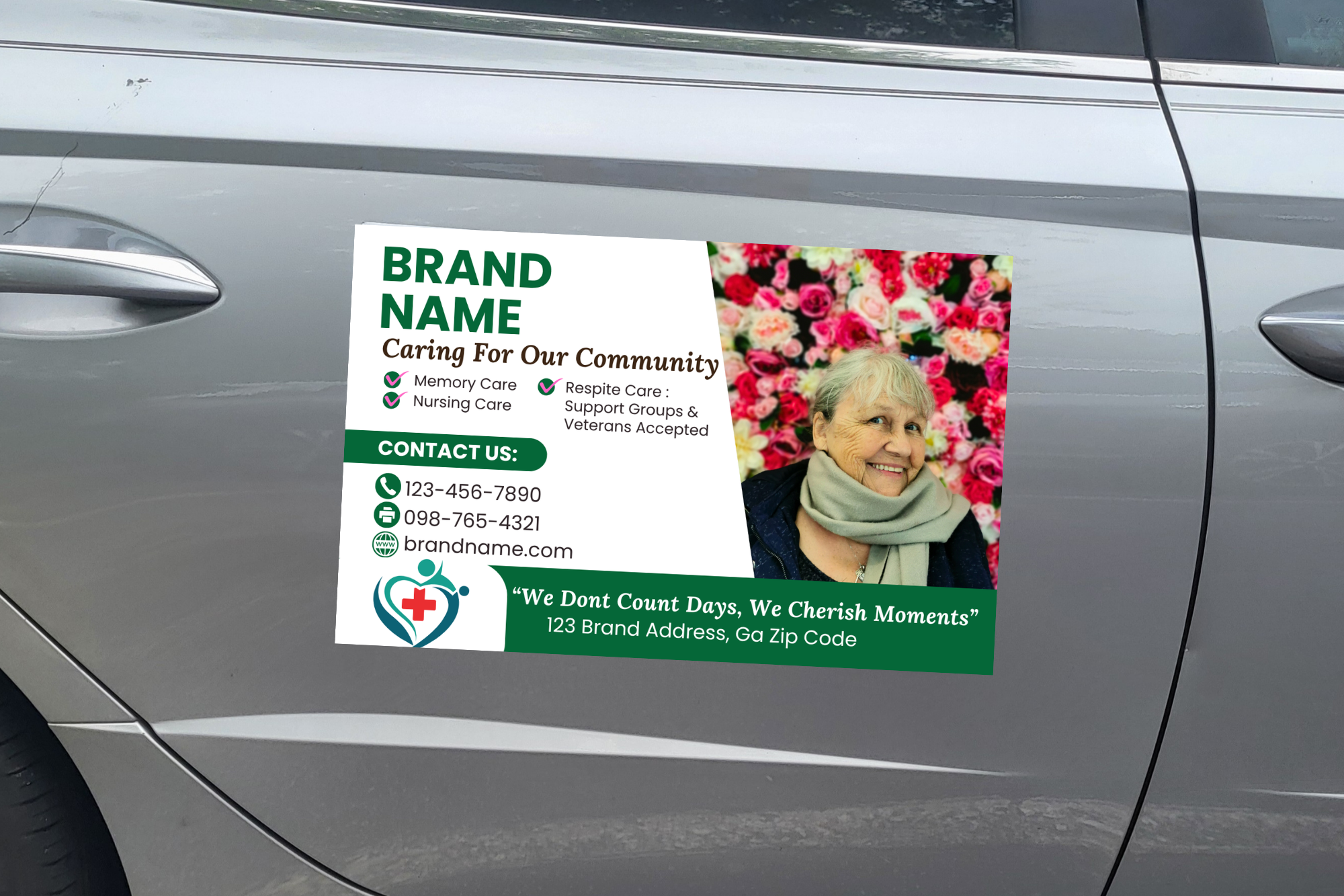 Custom branded car magnet for business promotion