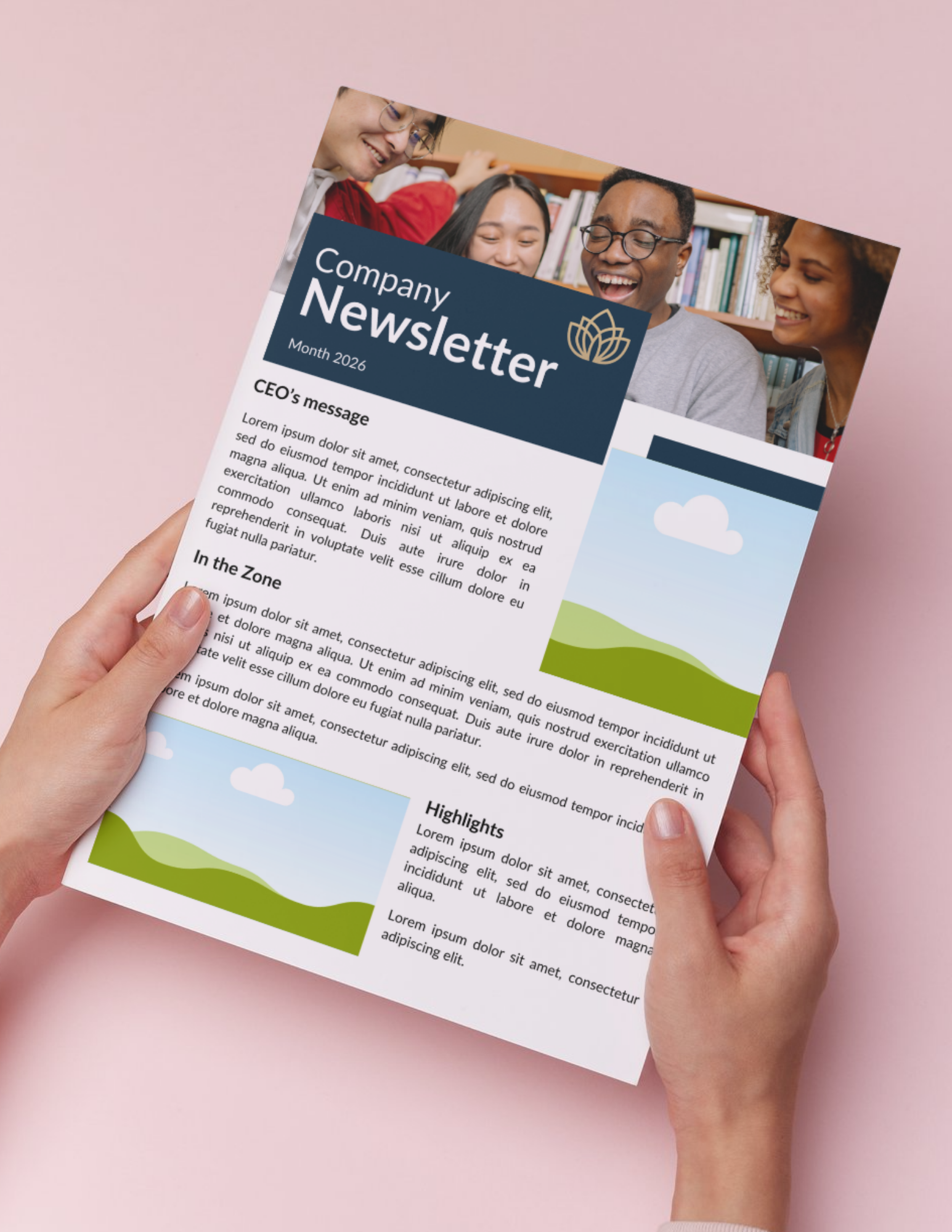 Newsletter Template - 4 pages