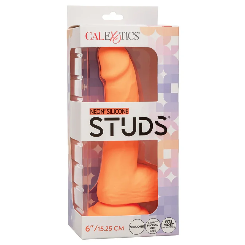 Neon Silicone Stud Orange.webp
