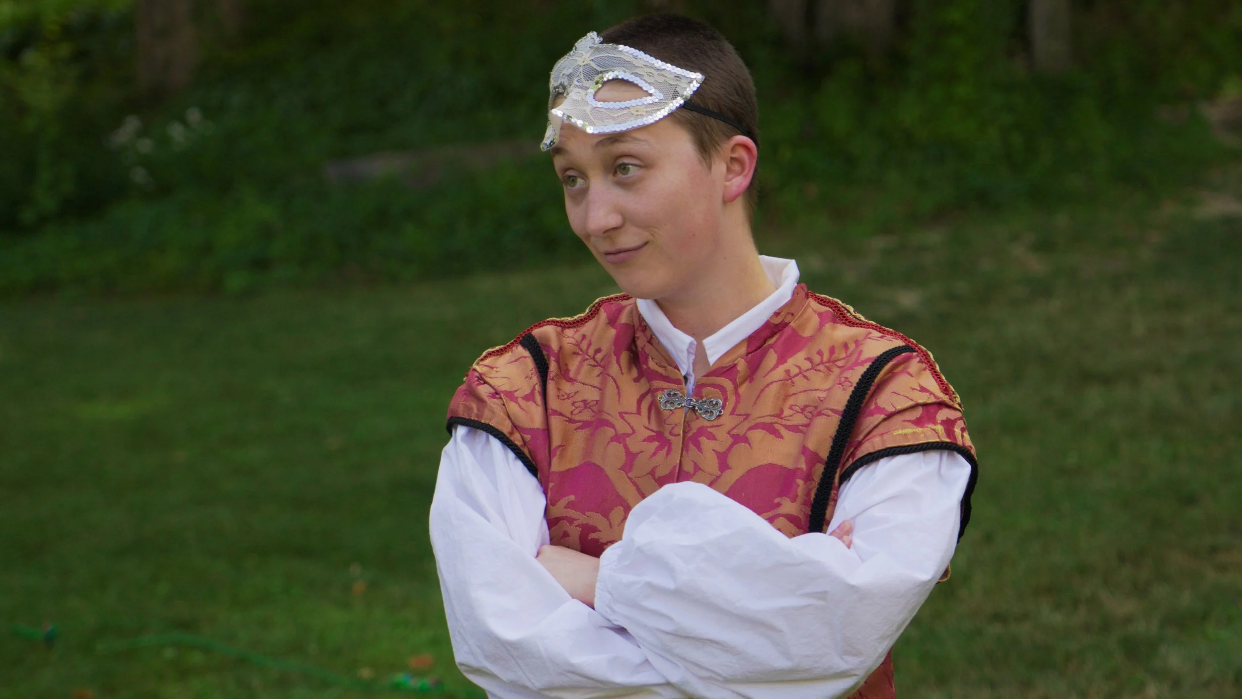 Beks Roen as Romeo in Advice to the Players’s Romeo & Juliet directed by Sarah Corbyn Woolf. Photo by Gus Kusch. Fight direction by Beks Roen.