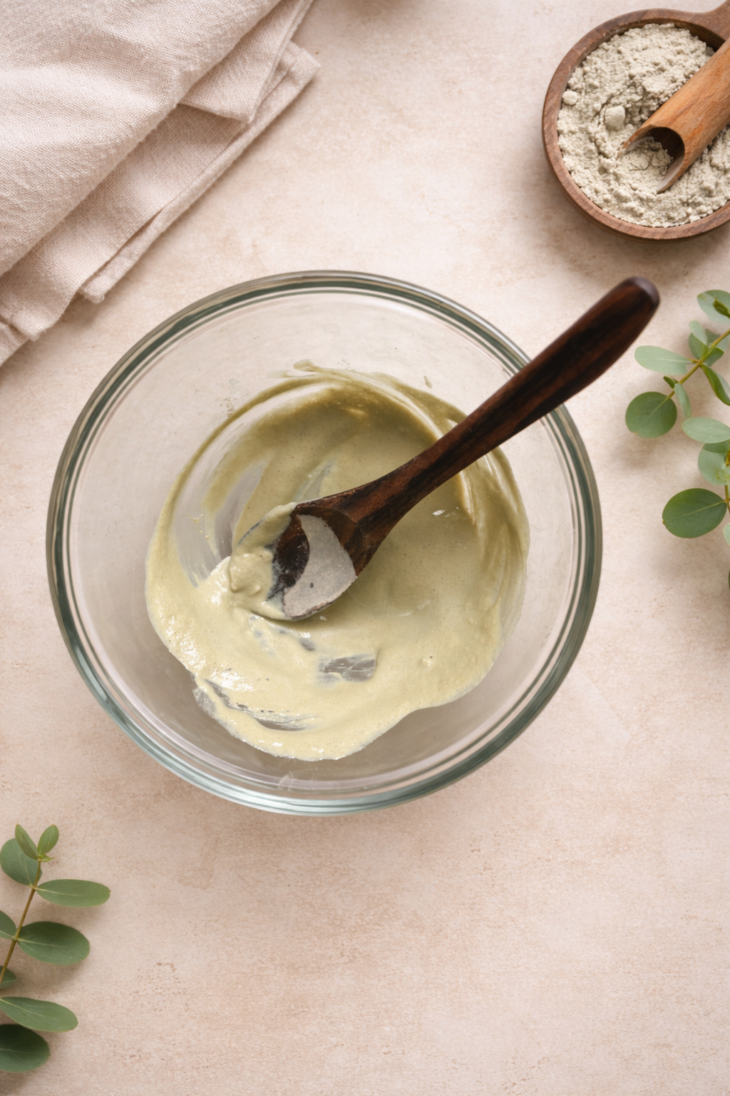 Apple Cider Vinegar and Bentonite Clay Mask for Clear, Bright Skin
