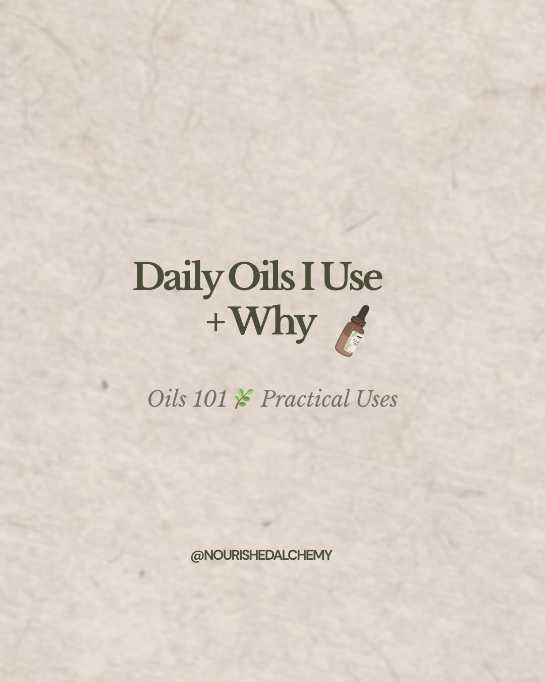 🌿 Oils for Inside + Out 🌿
These are some of my favorite oils for self care and wellness. From supporting digestion to nourishing your skin and hair, each one has simple, practical ways to use it in your daily routine. 💛

✨ Inside + outside benefit