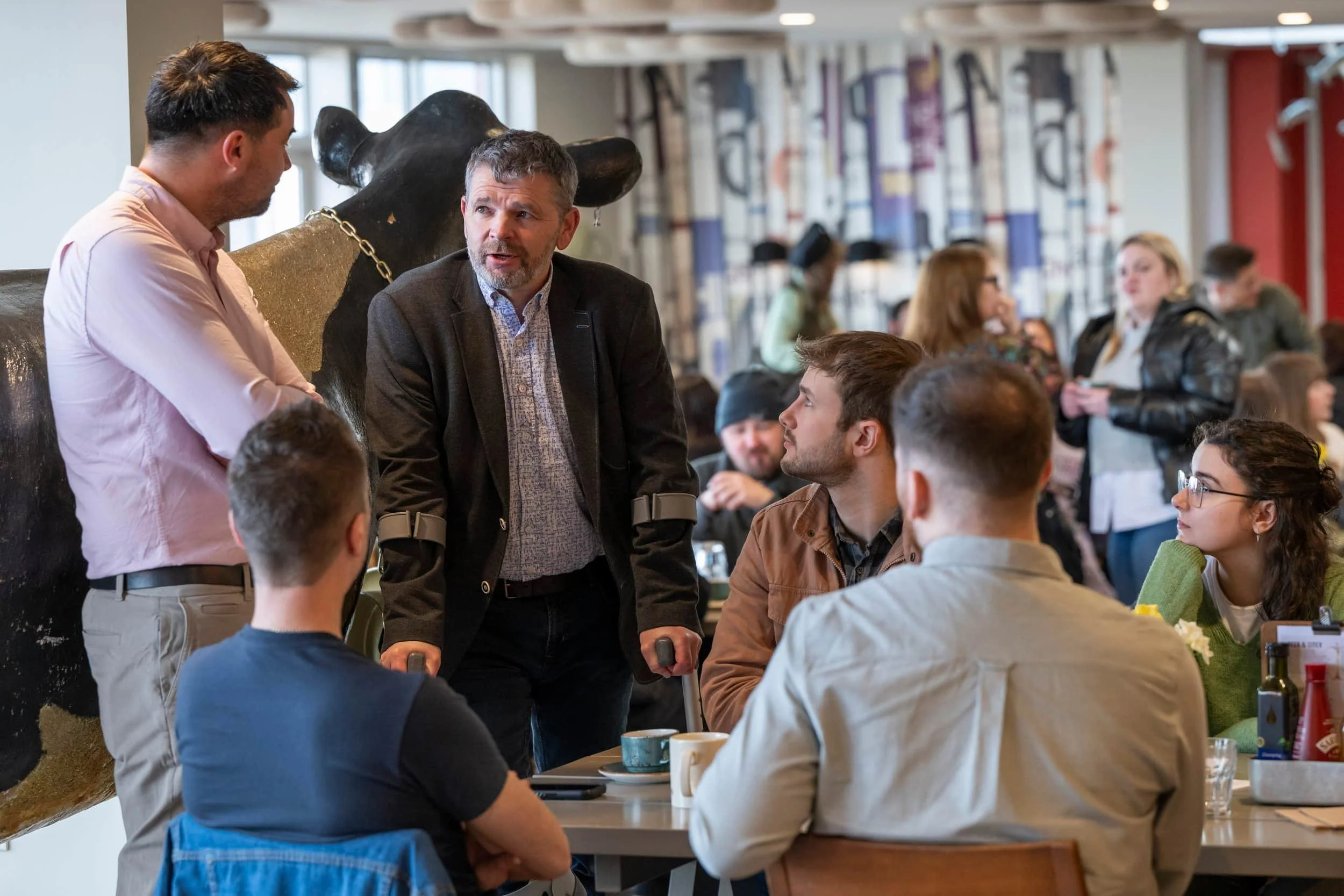 Andy Baines discussing Change Management