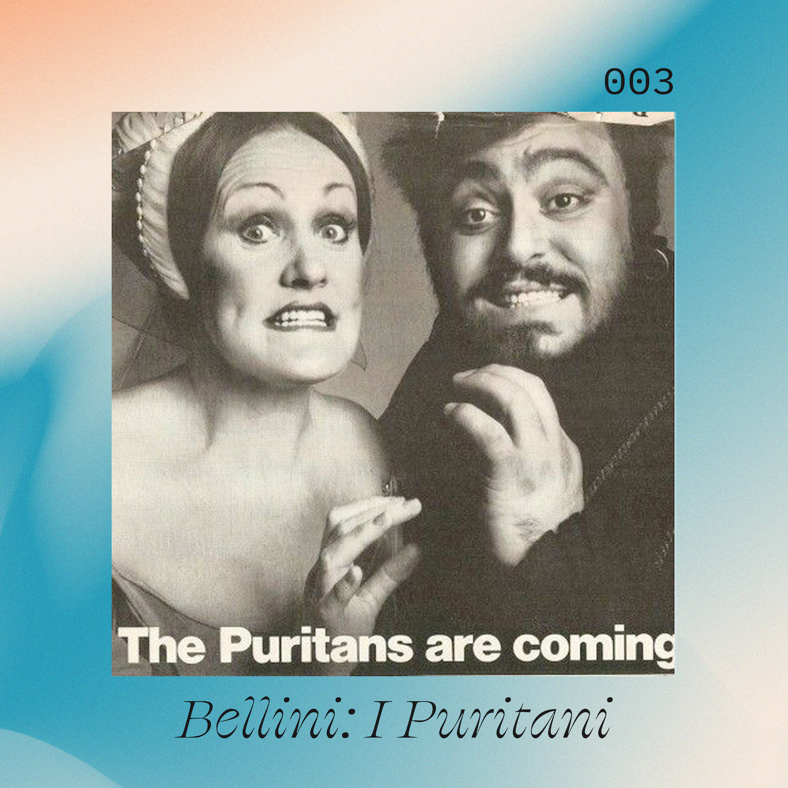 Joan Sutherland as Elvira and Luciano Pavarotti as Arturo in I Puritani