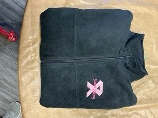 Cozy Comfort  Black Fleece Jacket