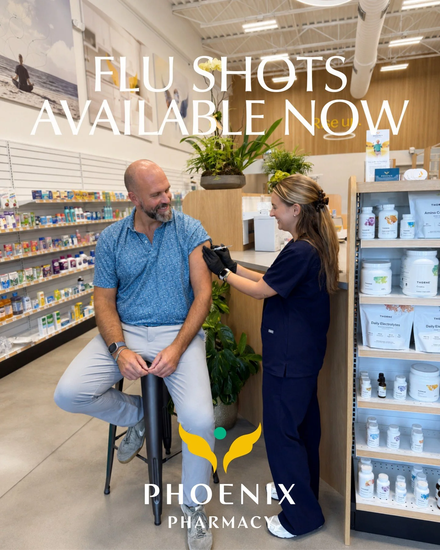 Flu shots are officially available at Phoenix Pharmacy, and you don&rsquo;t need an appointment. Just stop in during regular business hours and we&rsquo;ll get you taken care of. 

We have both options available:
💉 Standard-dose flu shots
💉 High-do