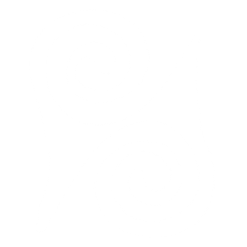 Black and white abstract flowy swirl design with a curved shape.