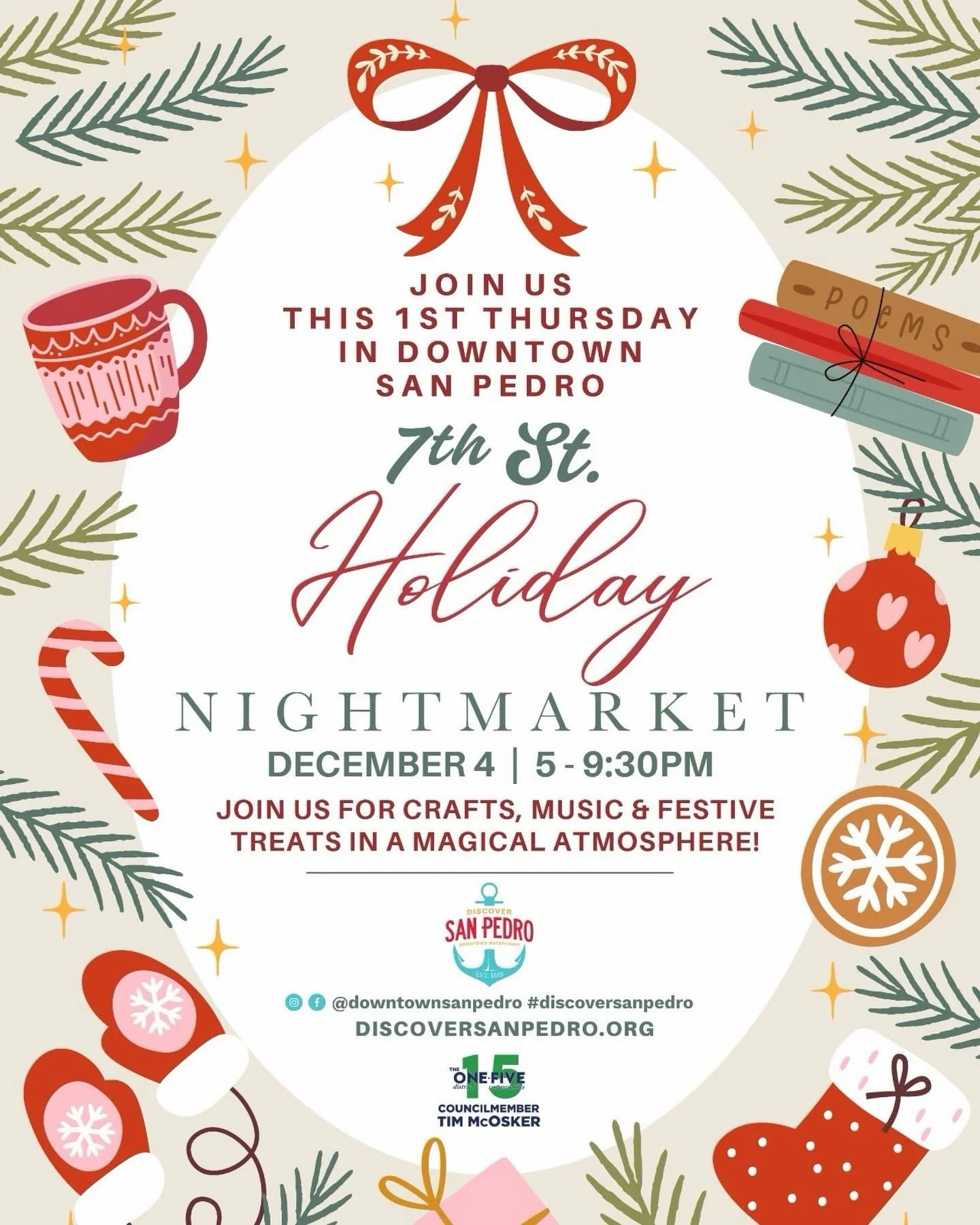 CRAFTED is headed downtown tonight! 🎄✨

A handful of our makers will be popping up at the 7th St. Holiday Night Market for a special First Thursday appearance&mdash;perfect for snagging handmade gifts, festive crafts, and treats in the heart of San 