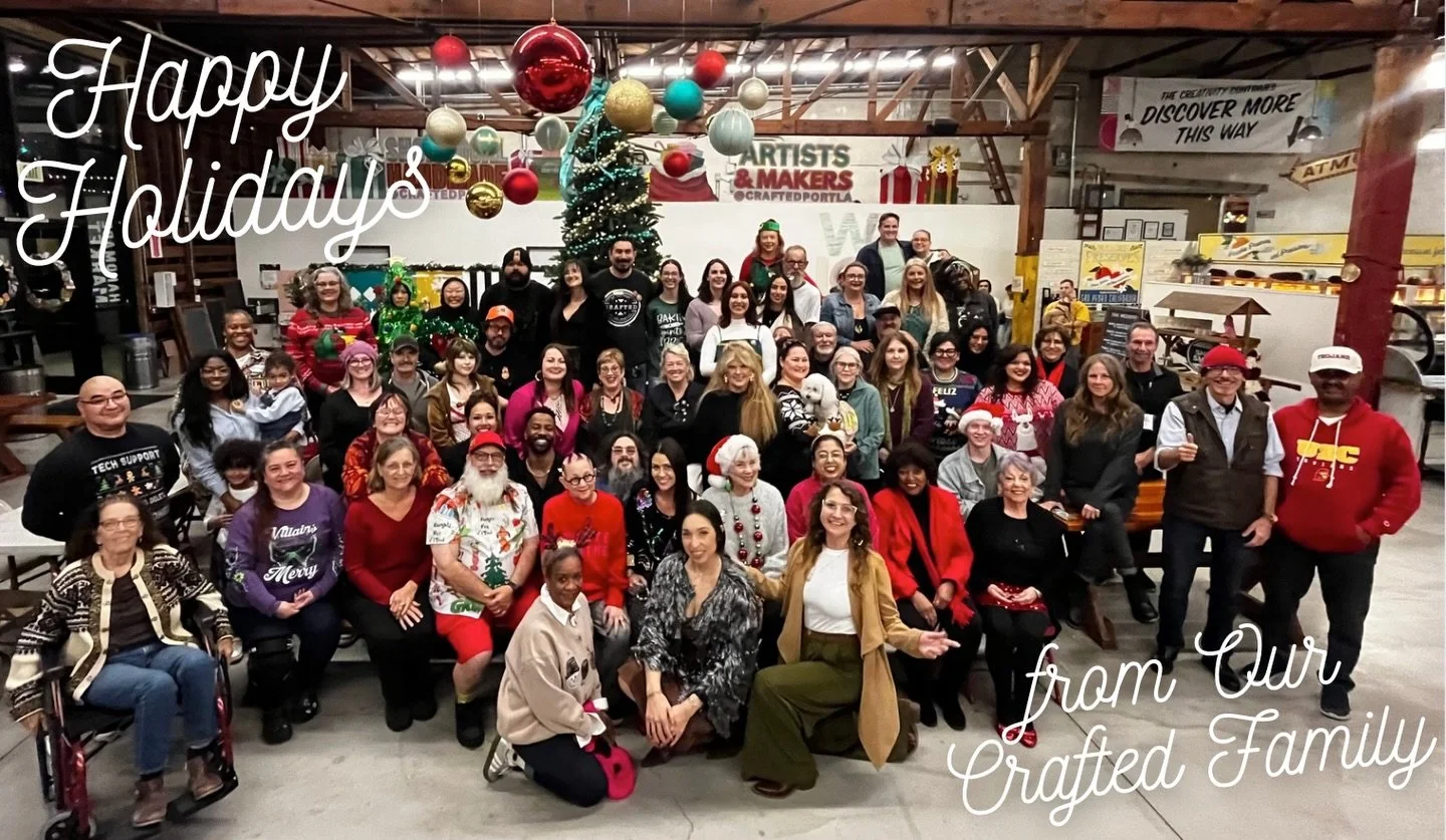 Happy Holidays from all of us at CRAFTED 🎄✨ Thank you for another season of shopping small, supporting local makers, and showing up for this community in such a big way. We&rsquo;re so grateful for you ❤️

We&rsquo;ll be open this weekend, Friday th