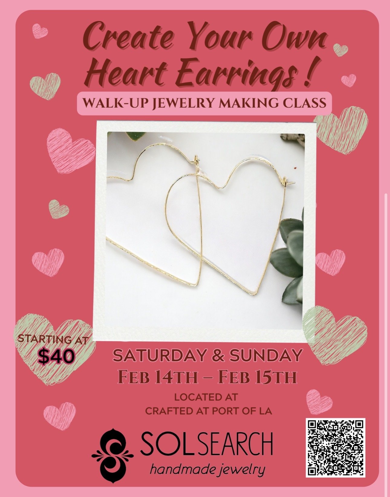 Create Your Own Heart Earrings