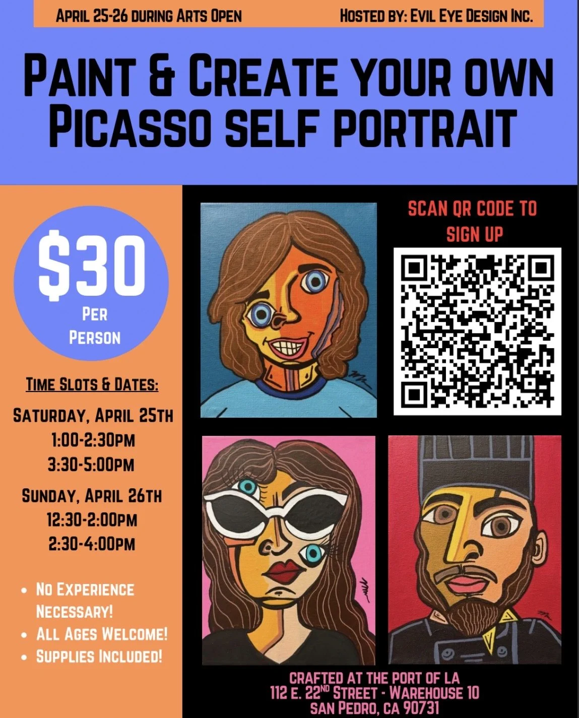 Paint and Create Your Own Picasso Self Portrait
