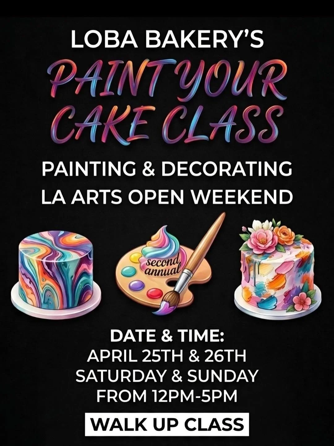 Paint your cake, then eat it too 🎨🍰

Join @loba_bakery during ARTS OPEN for a hands-on buttercream painting class where your canvas just happens to be dessert. Learn how to use palette knives, bold colors, and textured strokes to turn a blank cake 