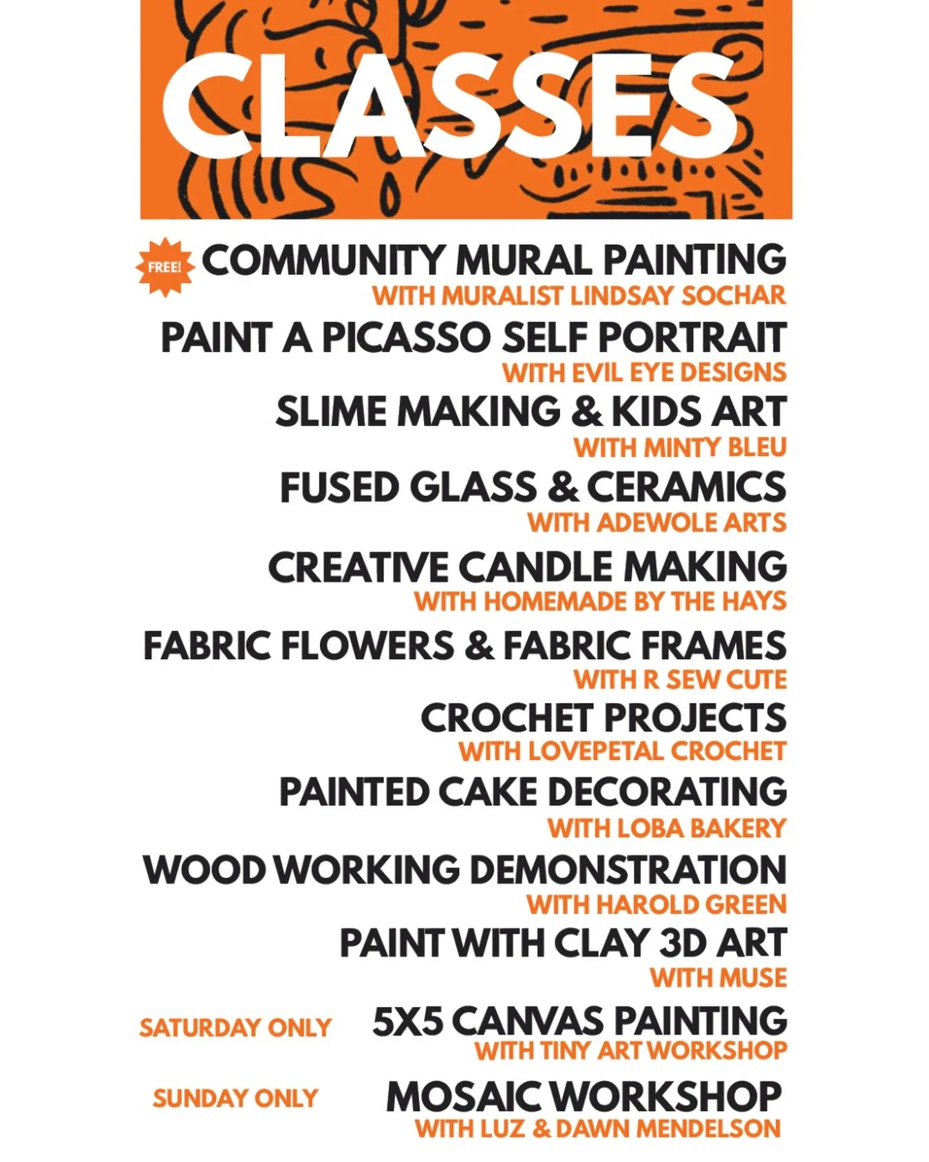 ARTS OPEN starts TODAY 🎨 Check out the hands-on classes happening at CRAFTED all weekend&mdash;mural painting, cake decorating, candle making, crochet + more.

And that&rsquo;s just the beginning. All across San Pedro, @artsunitedsp ARTS OPEN is tak