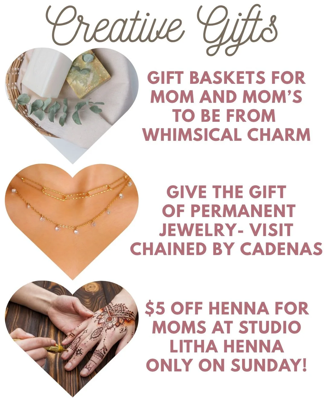 A little Mother&rsquo;s Day gift guide from CRAFTED 💐

✨ Handmade sweets
🌿 Plants for the plant moms
🐶 Treats for the dog moms
💎 Permanent jewelry
🎨 Creative workshops + experiences
🛍️ One-of-a-kind gifts from local makers

If you&rsquo;re stil