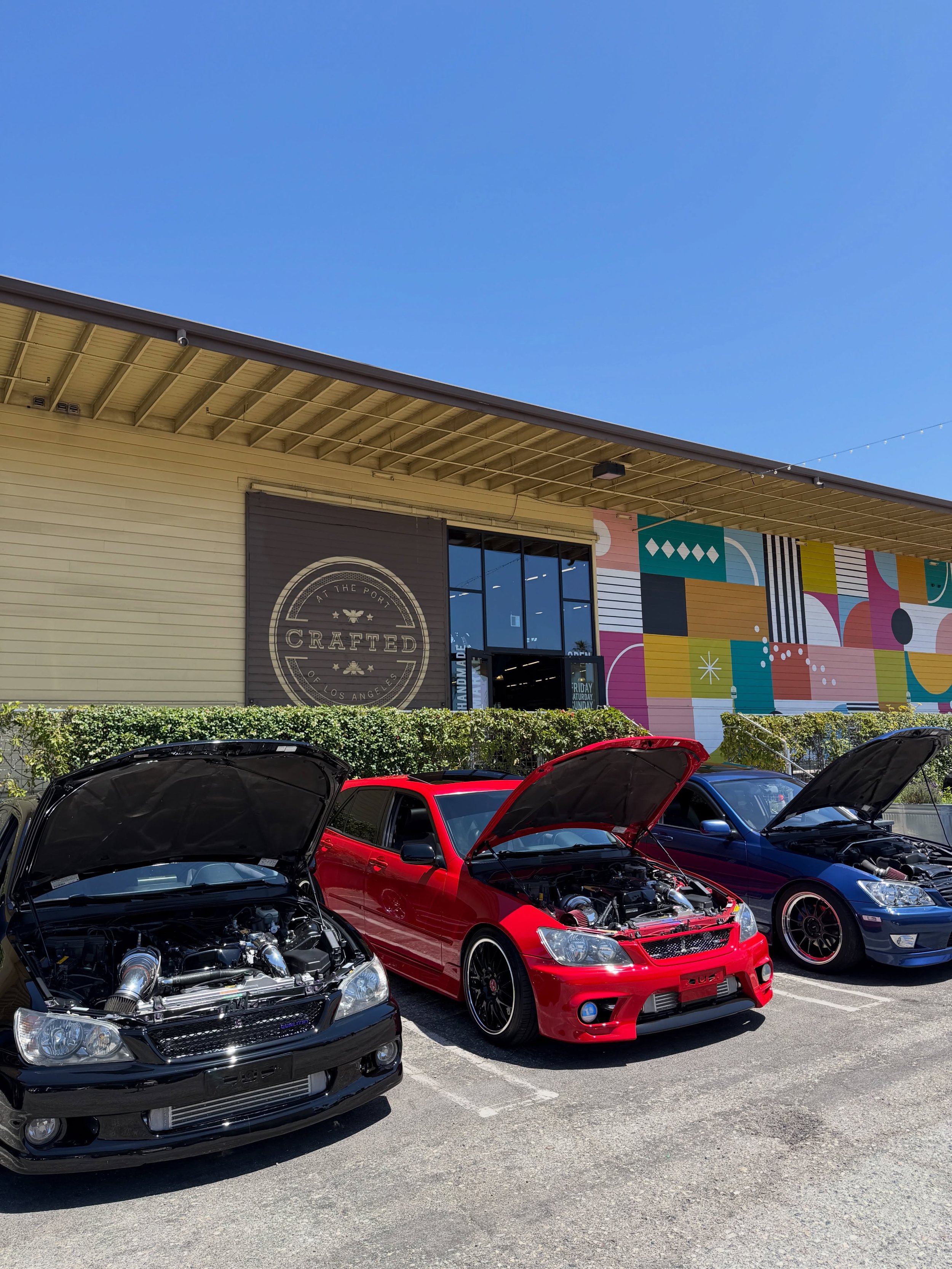 HAPPENING NOW 🚗💨 The @lexususa IS 25th Legacy Tour has rolled into CRAFTED + Warehouse 9, and it&rsquo;s making an already fun Saturday at the warehouses even better.

Come check out the cars, grab a drink at @wh9bar, shop small at @craftedportla, 