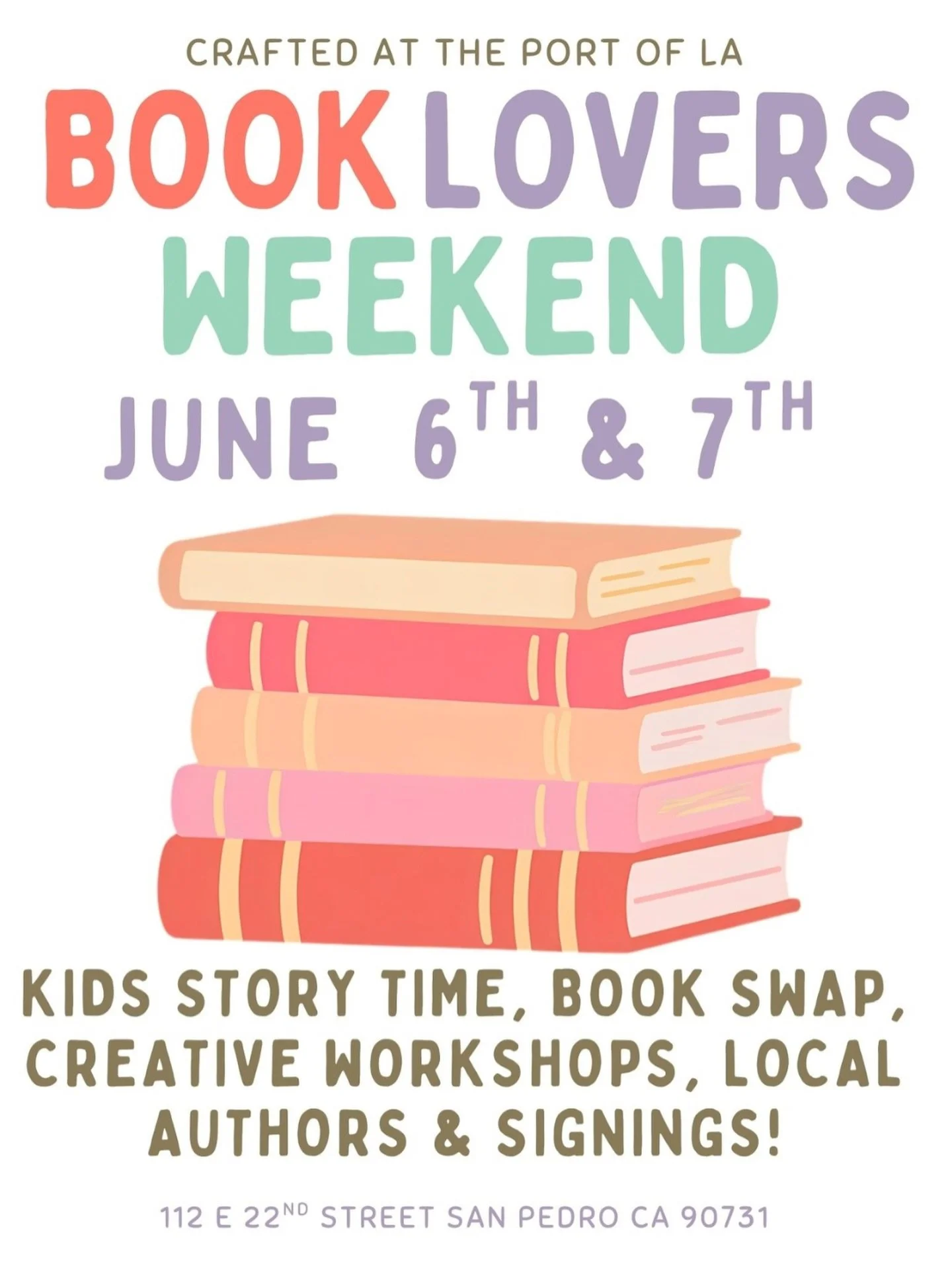 Join us at @craftedportla for Book Lovers Weekend on June 6th + 7th 📖

Shop from local small businesses and makers for all your book-loving accessories 🛍️🔖, meet local authors ✍️, enjoy signings + readings throughout the weekend 📚, join a creativ