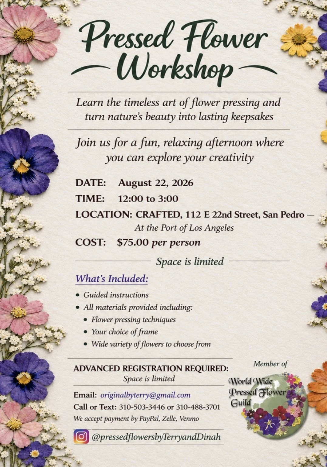 Pressed Flower Workshop