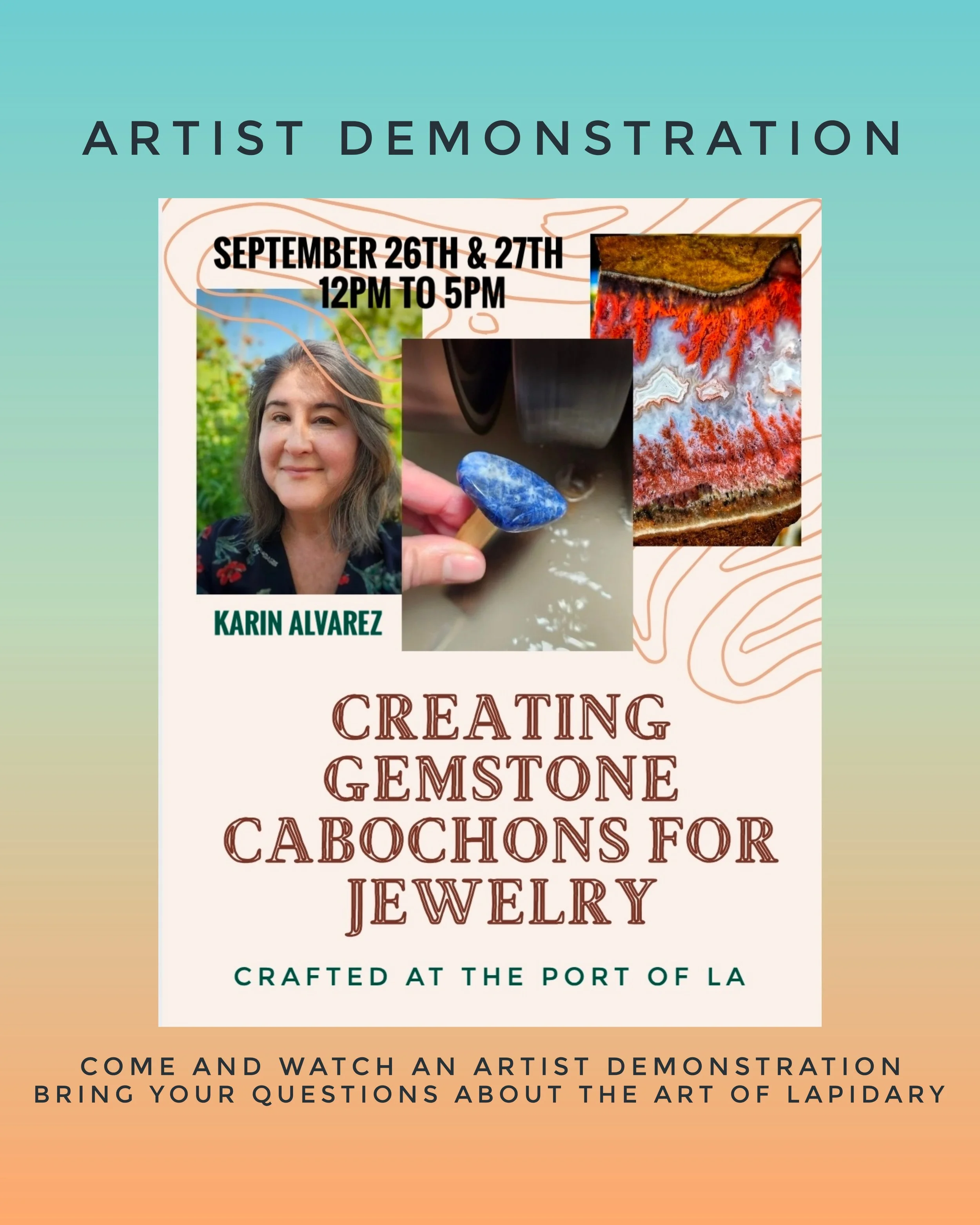 DEMONSTRATION - Gemstone Cabochons