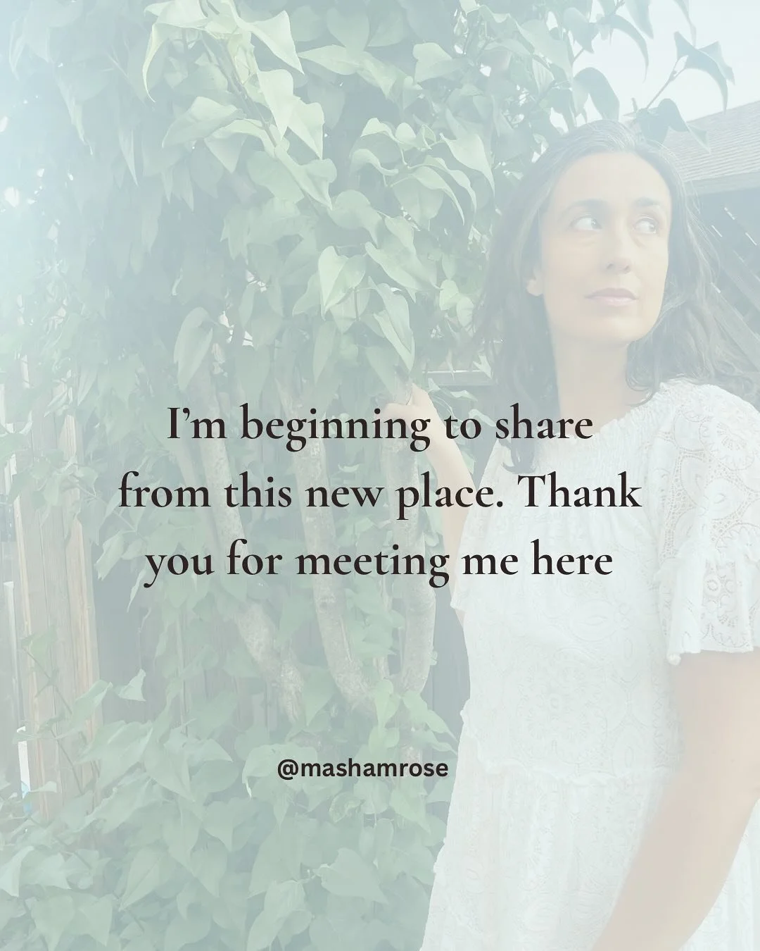 In a new unfolding.

I&rsquo;m trusting this newer part of me- the one that wants to share and be seen&hellip; 

an emergent part of me that has always been afraid to shine too brightly

I&rsquo;m excited to share more about something I&rsquo;ve been