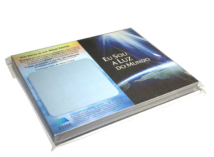 PB-1C Porções Bíblicas - Centena - Eu Sou A Luz Do Mundo - Couché Fosco - cód. 5109c