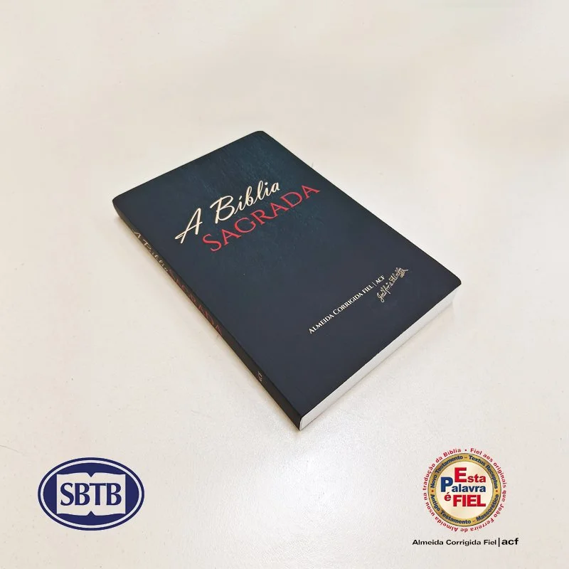 Bíblia ACF - SLIM - Grande - Brochura Preta - cód. 3610