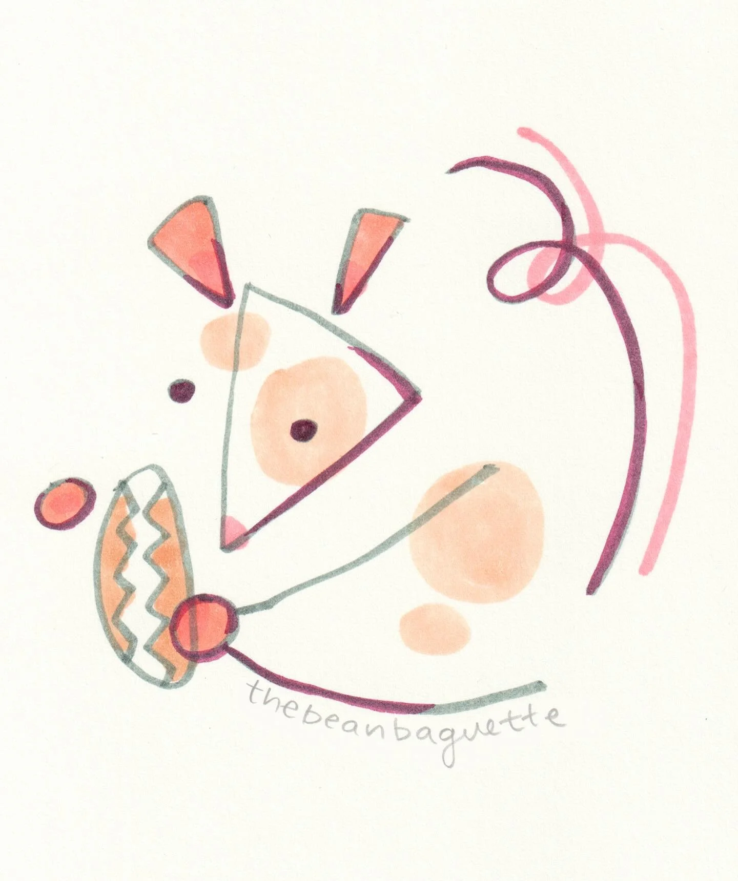 Abstract rat! I&rsquo;ve got a bunch more done for the last 10 than I did for 10-20, looking forward to showing them
#rattober #rattober2025