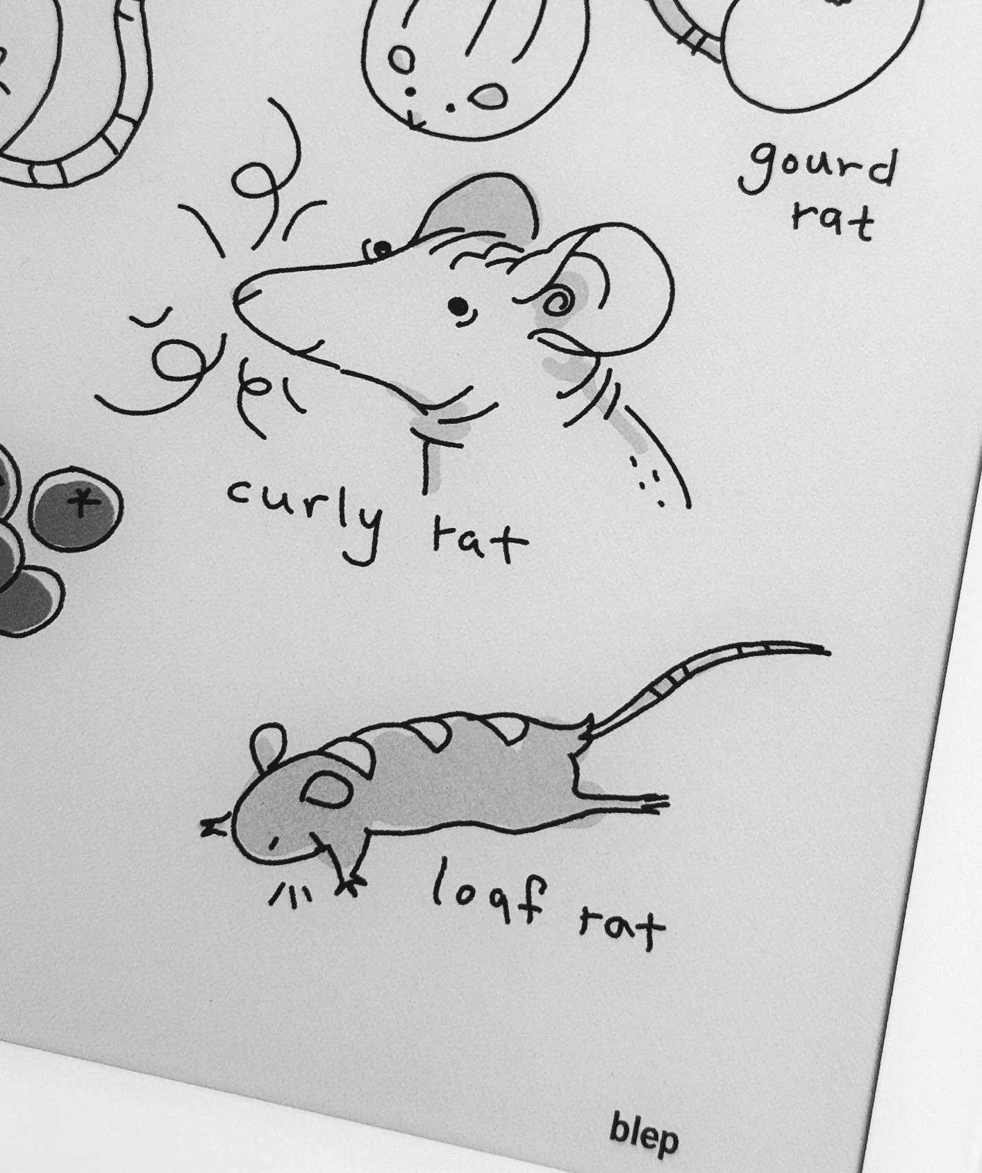 A crop of Rattobers, some past and one a little early, drawn on my Supernote
#rattober #rattober2025