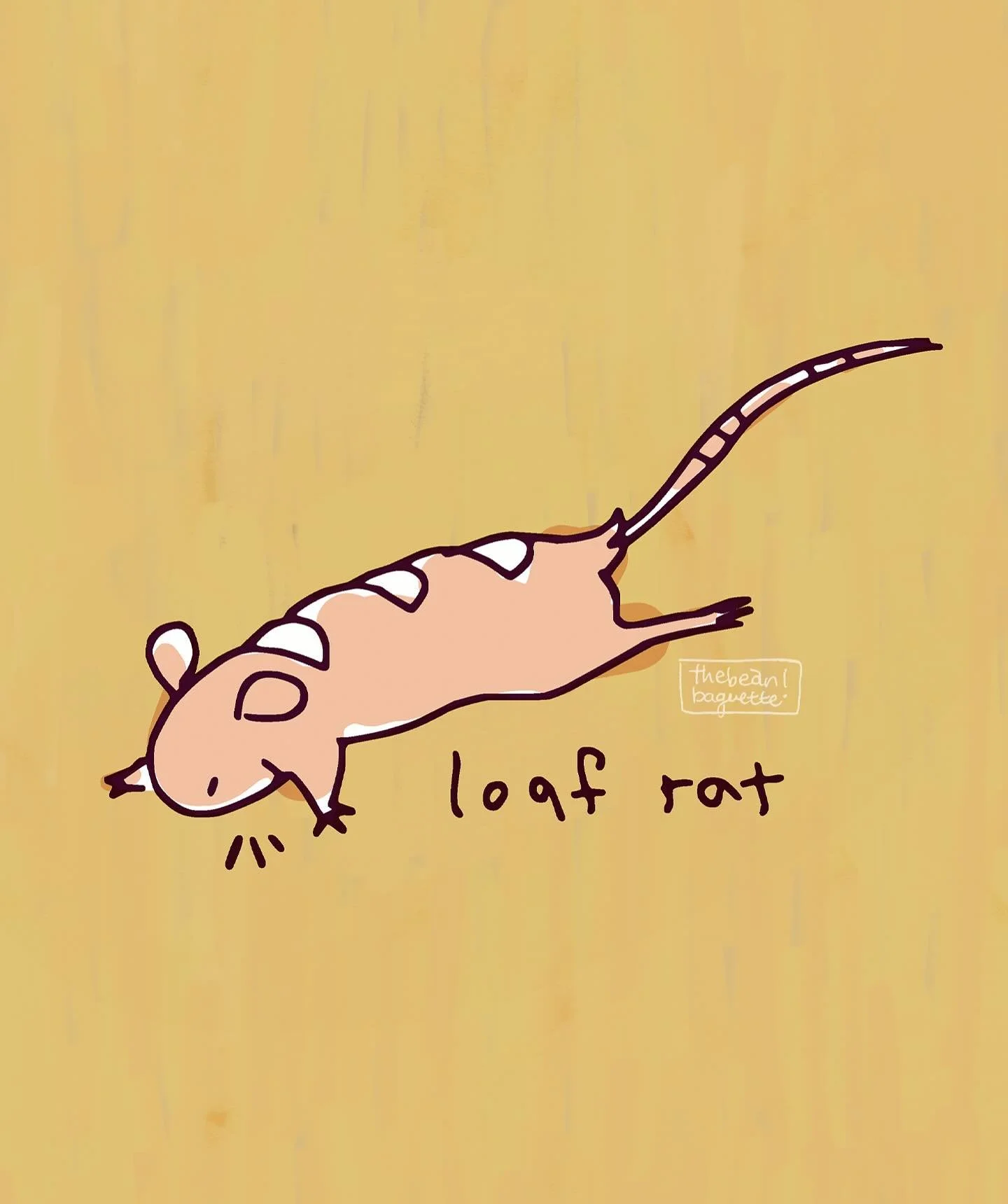 Loaf Rat&hellip; a little bean, a little baguette 🥖 
#rattober2025 #rattober