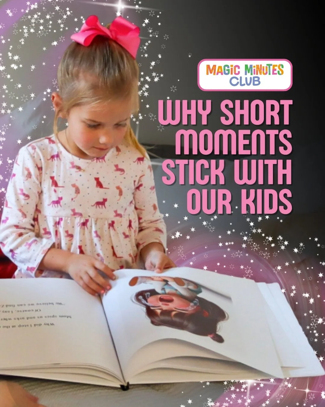 Short moments stick with our kids because of a science-backed learning strategy called chunking. Chunking simply means breaking something into smaller, manageable pieces, so kids can stay engaged, absorb more, and remember more without feeling overwh