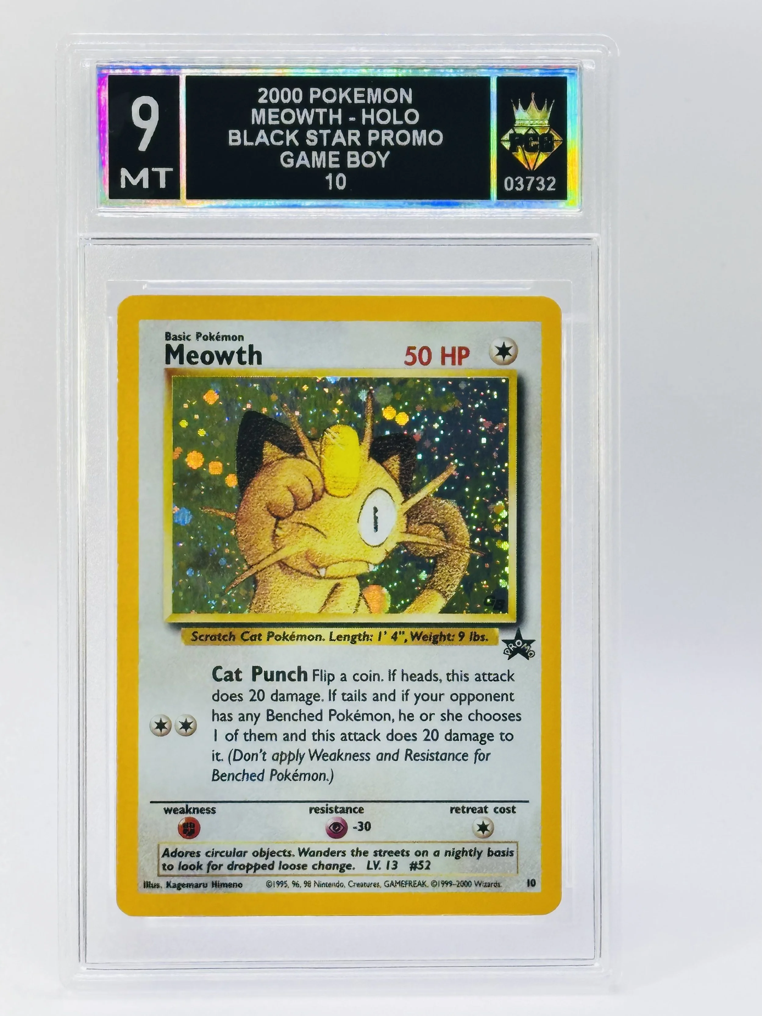 #20260003732 2000 MEOWTH-HOLO 9 MT